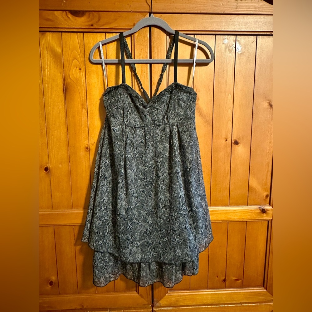 Black/Gray Mini Dress